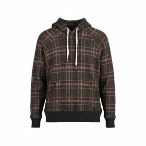 Todd Snyder Double Knit Plaid Hoodie Umber Sweatshirt Size XL